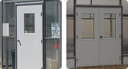 Door Options by United Greenhouse Systems